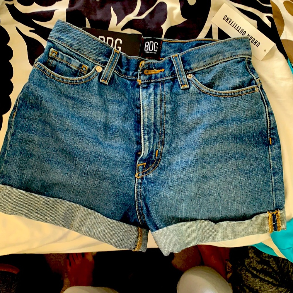 BDG denim mom shorts